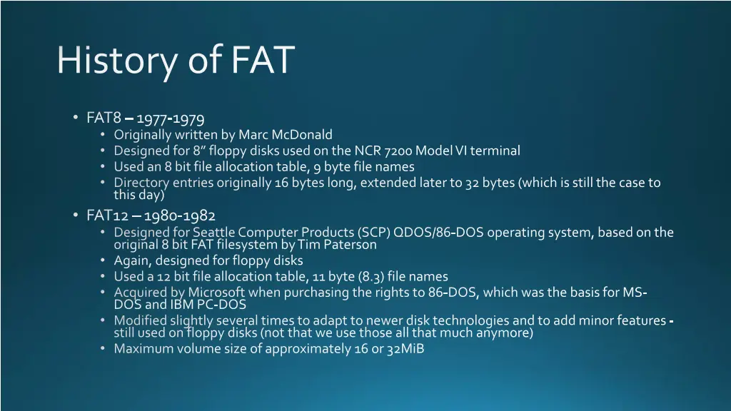 history of fat