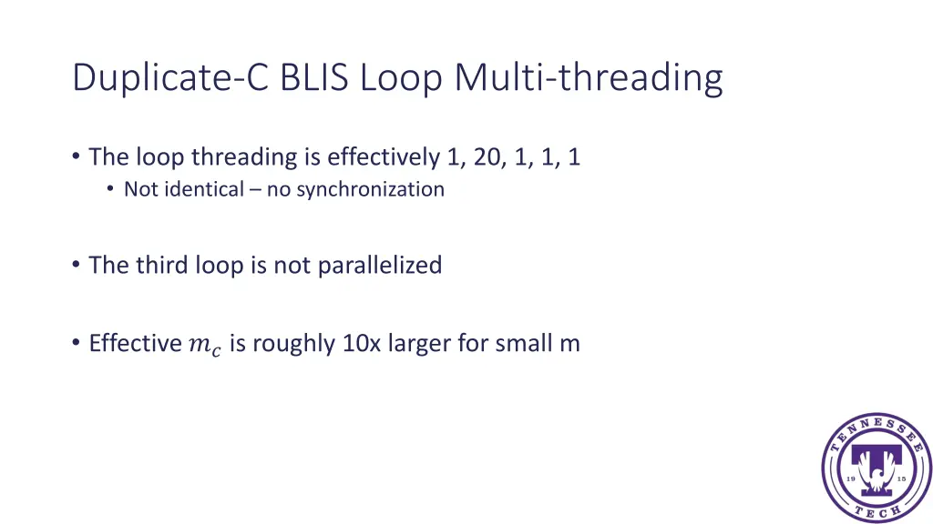 duplicate c blis loop multi threading