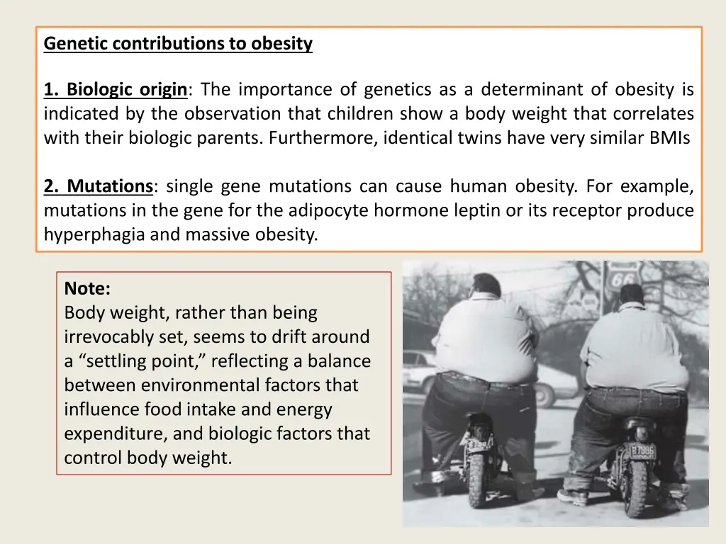 genetic contributions to obesity