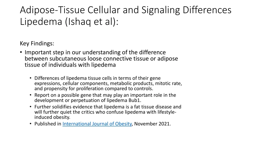 adipose tissue cellular and signaling differences