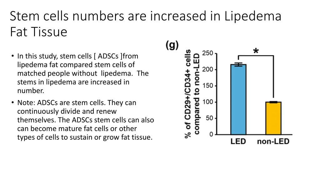 stem cells numbers are increased in lipedema