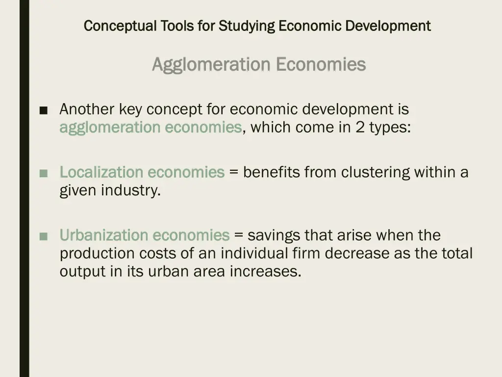 conceptual tools for studying economic 27