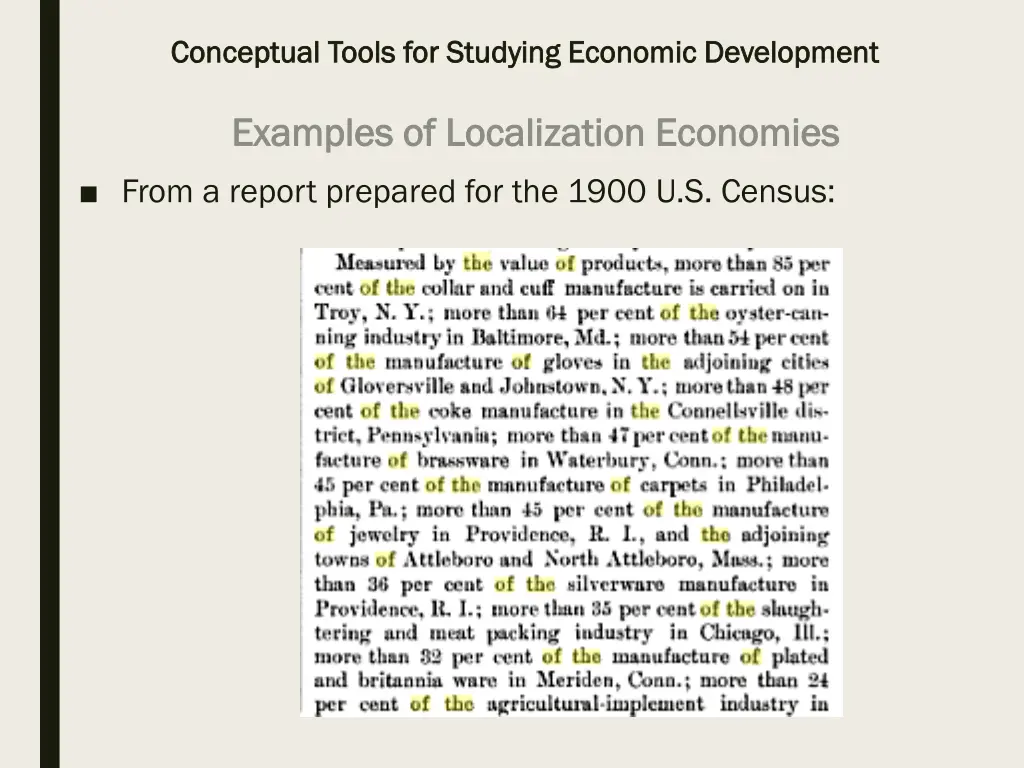 conceptual tools for studying economic 28