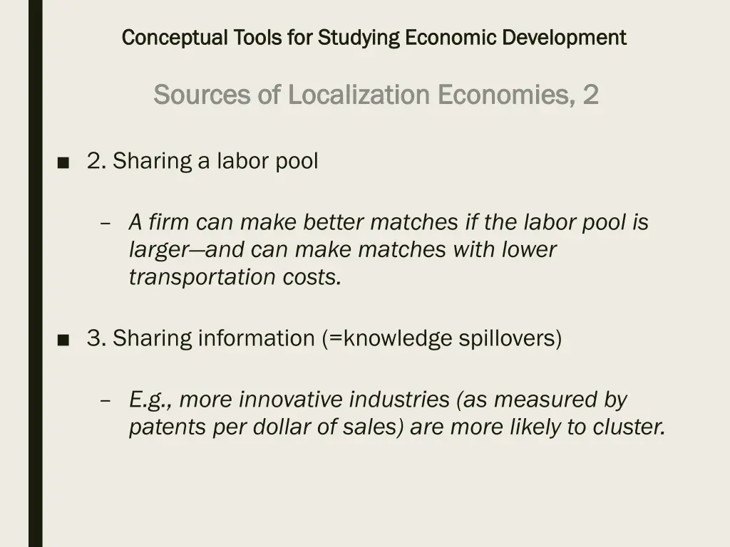 conceptual tools for studying economic 31