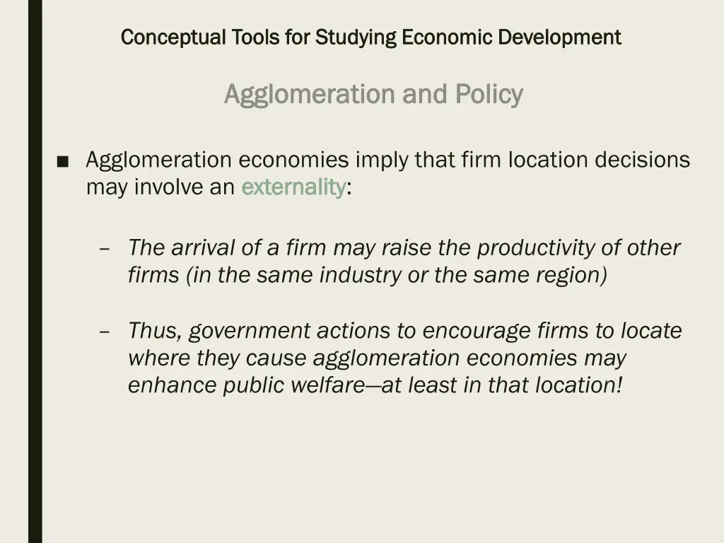 conceptual tools for studying economic 36