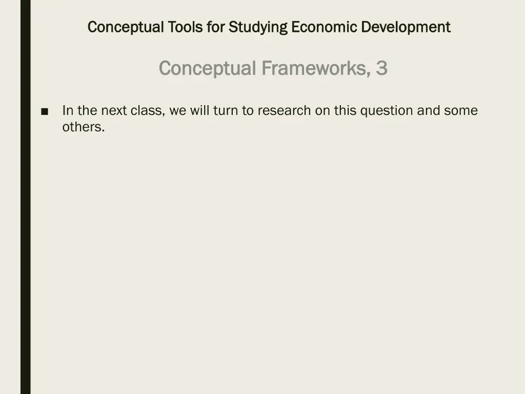 conceptual tools for studying economic 40