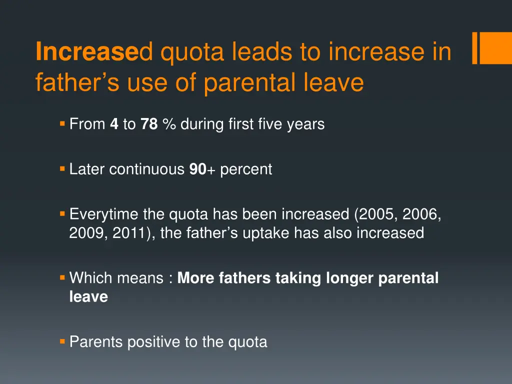 increase d quota leads to increase in father