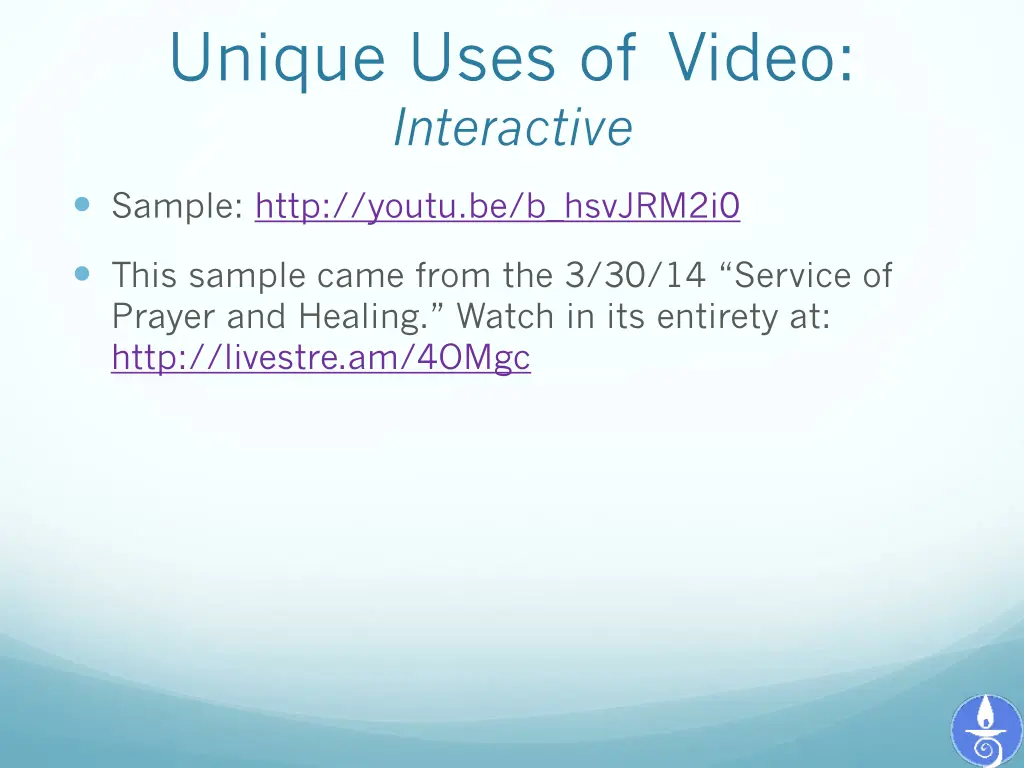 unique uses of video interactive