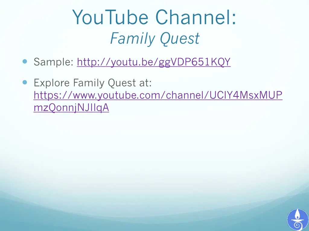 youtube channel family quest