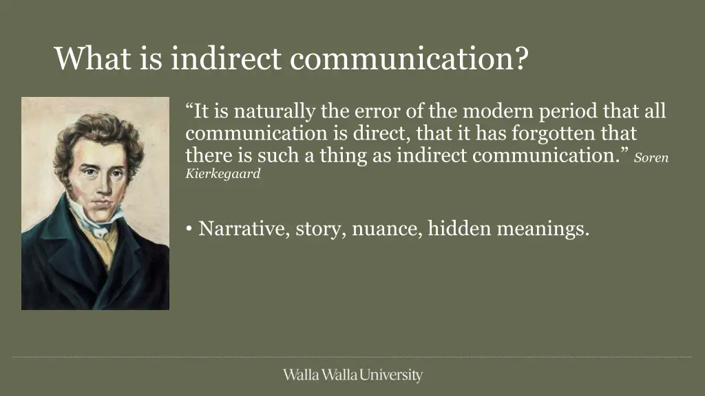 what is indirect communication