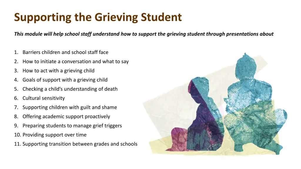 supporting the grieving student