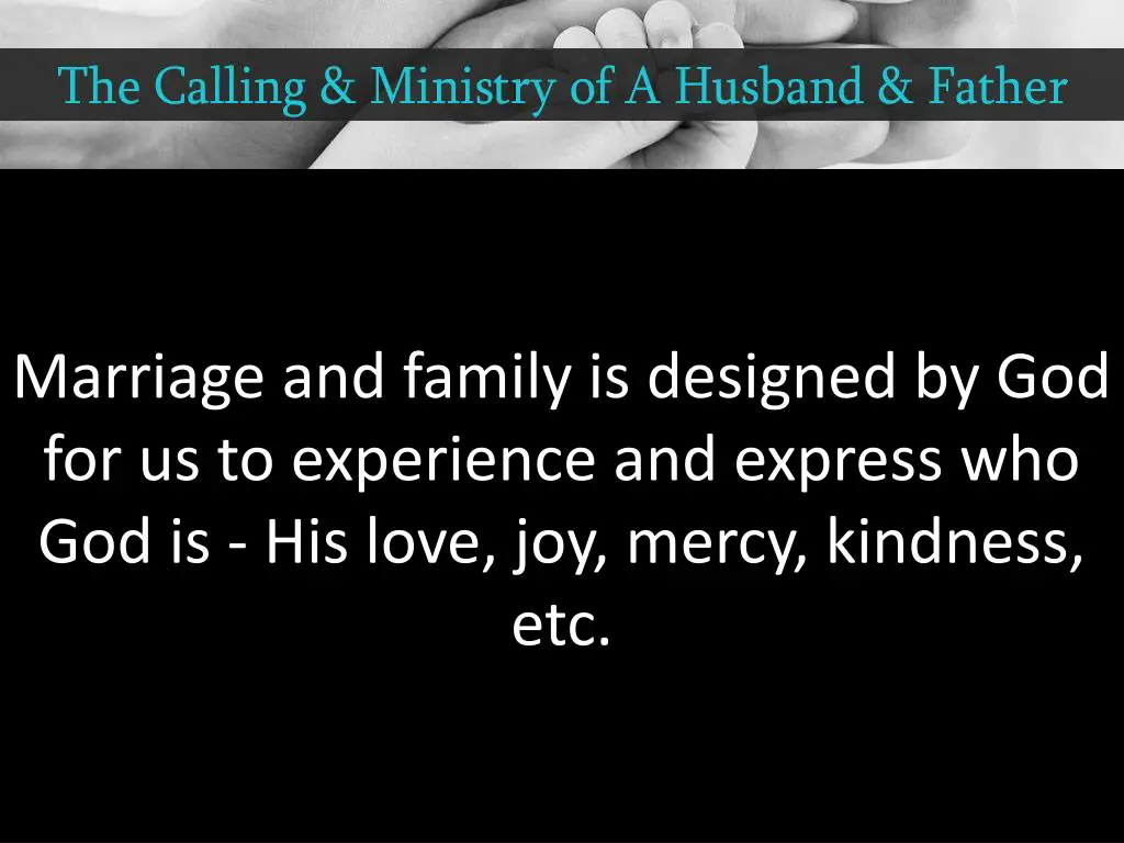 marriage and family is designed