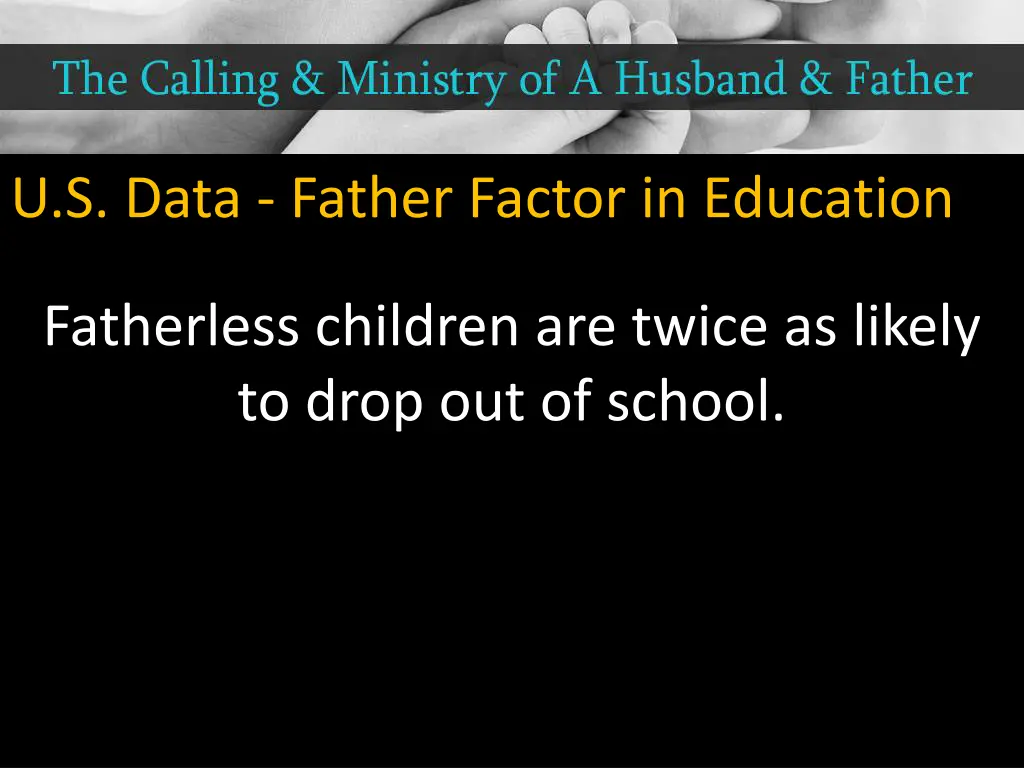 u s data father factor in education