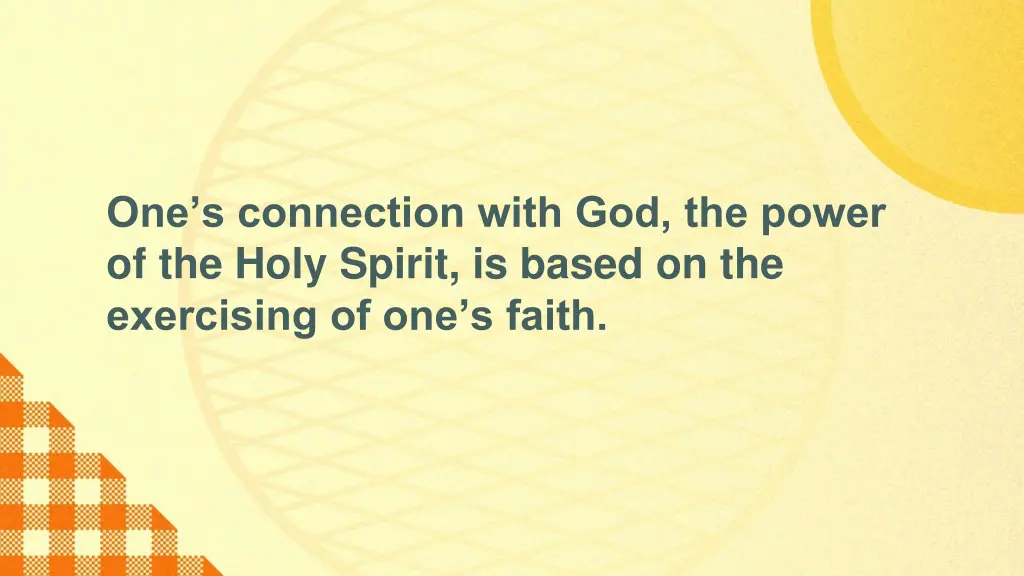 one s connection with god the power of the holy