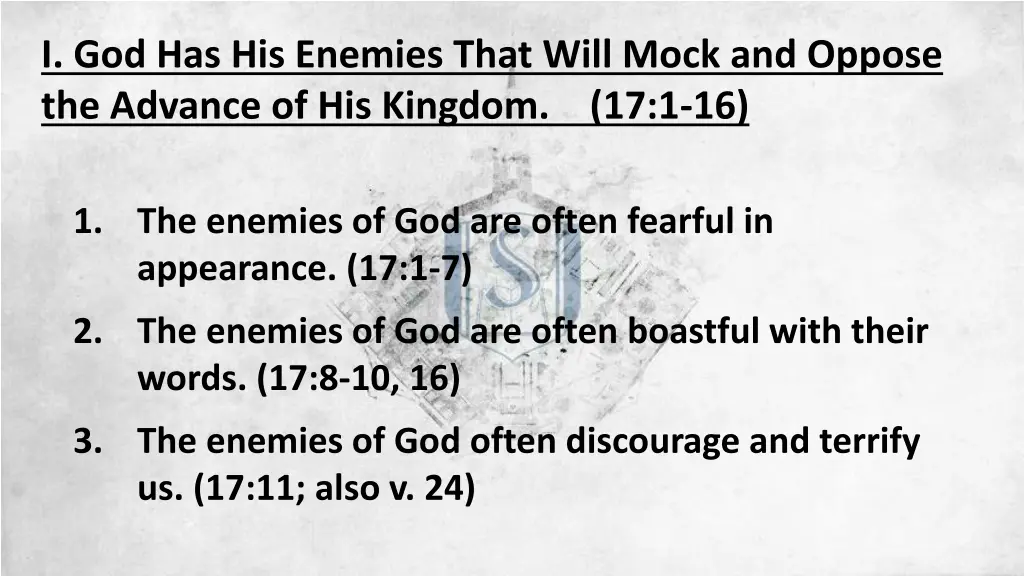 i god has his enemies that will mock and oppose 3