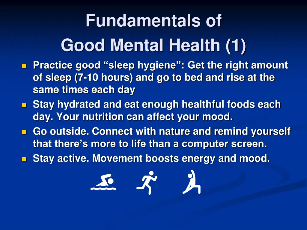 fundamentals of good mental health 1