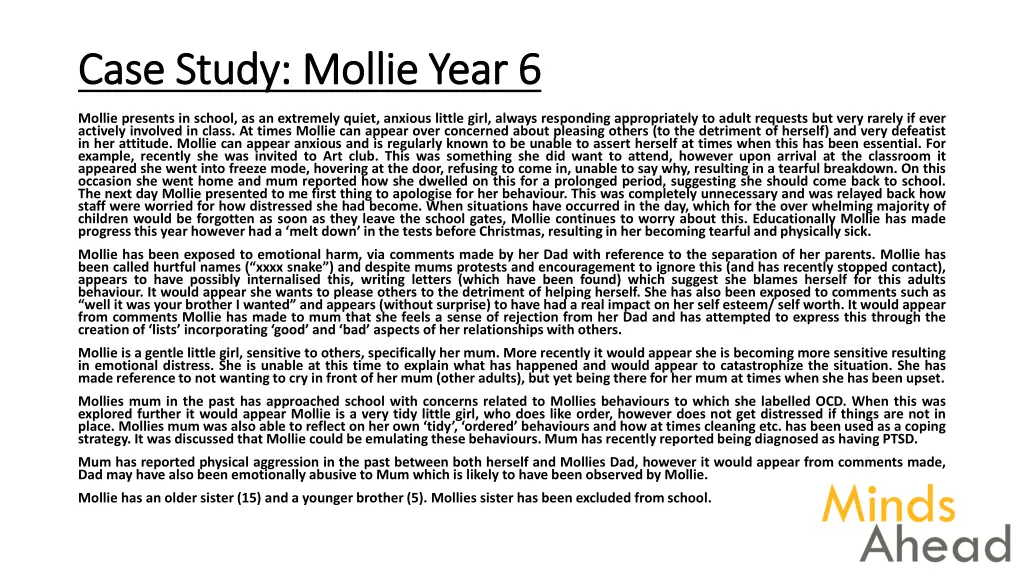 case study mollie year 6 case study mollie year 6