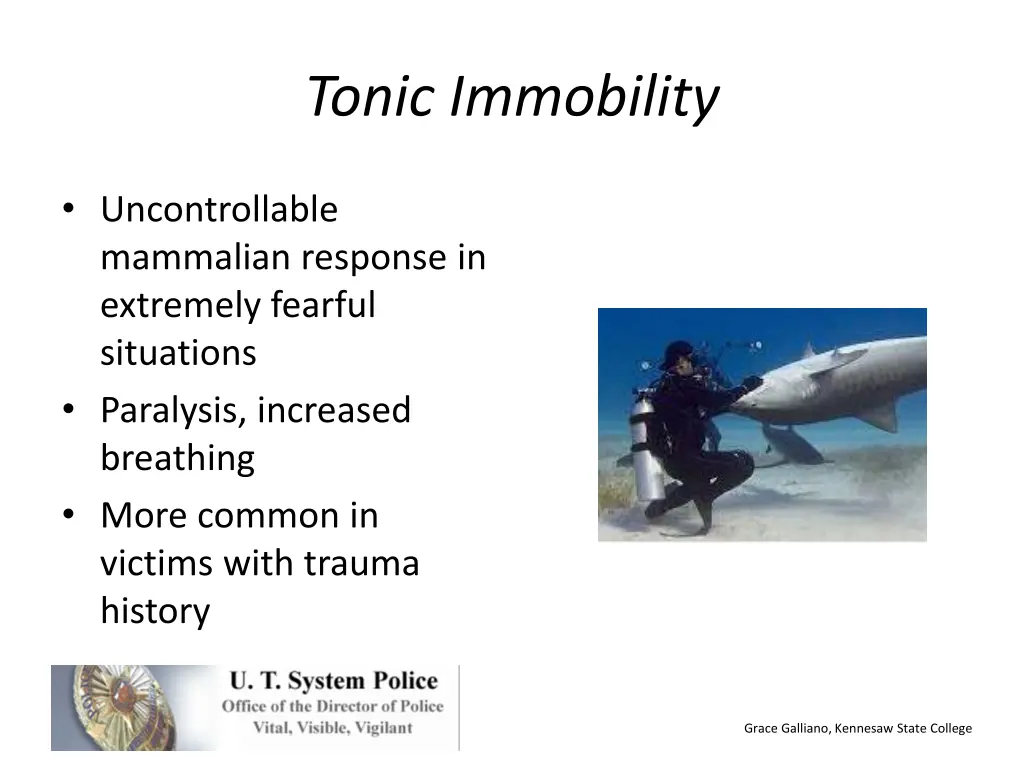 tonic immobility