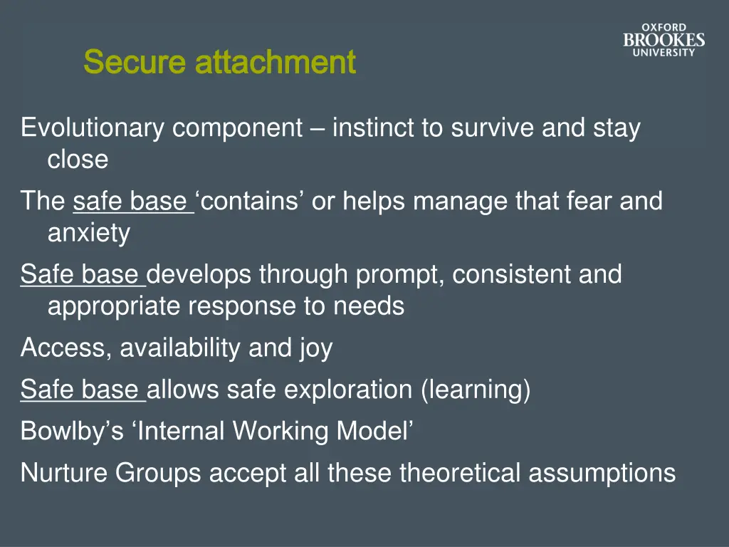 secure attachment secure attachment