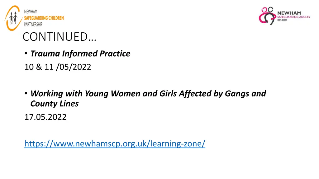 continued trauma informed practice 10 11 05 2022