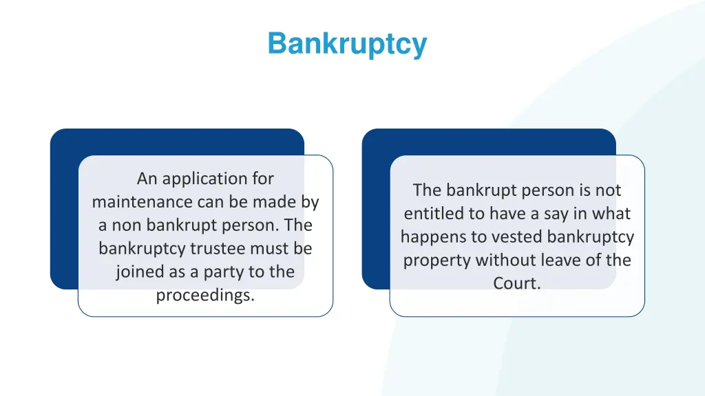 bankruptcy