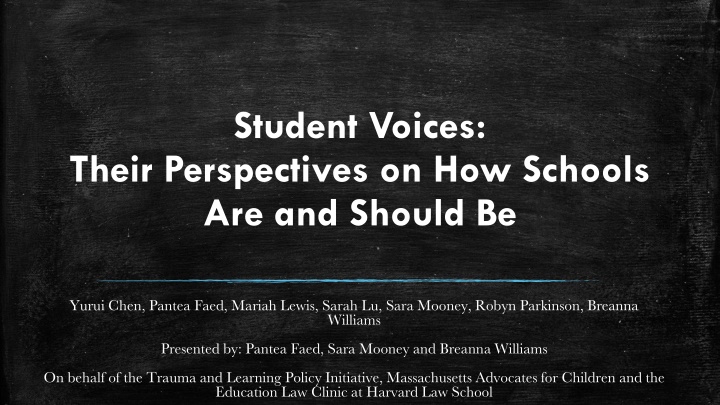 student voices