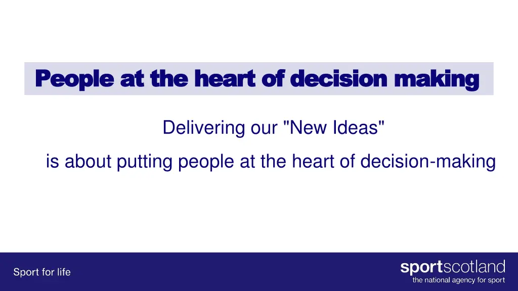 people at the heart of decision making people