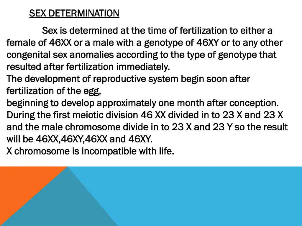 sex determination sex determination