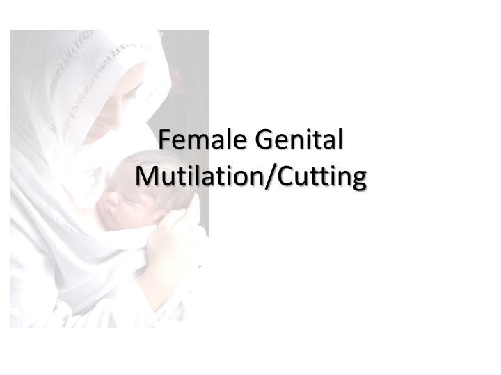 female genital mutilation cutting