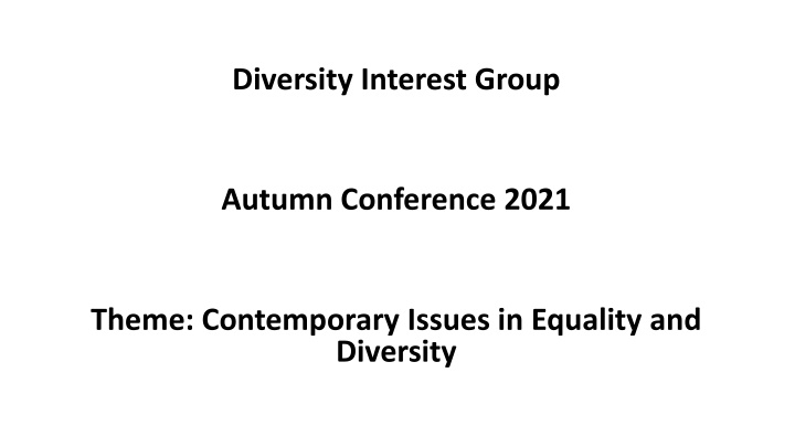 diversity interest group