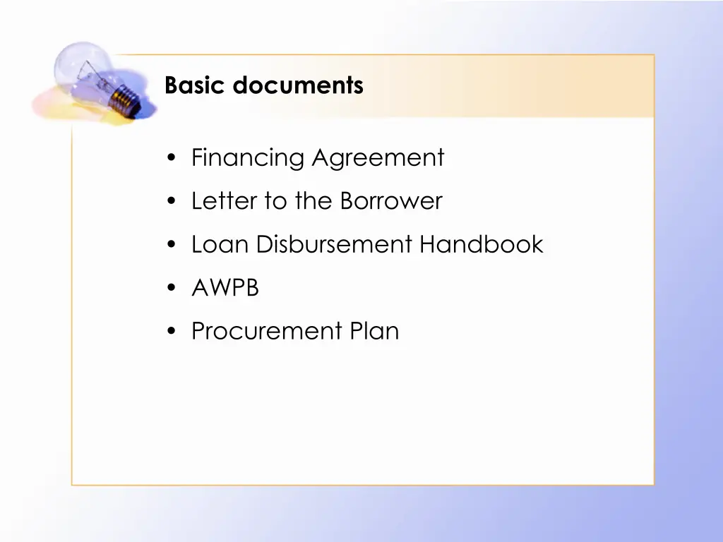 basic documents