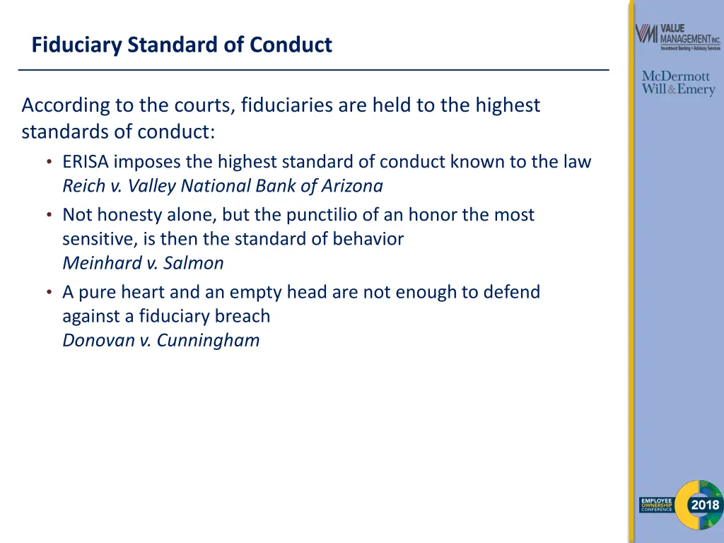 fiduciary standard of conduct