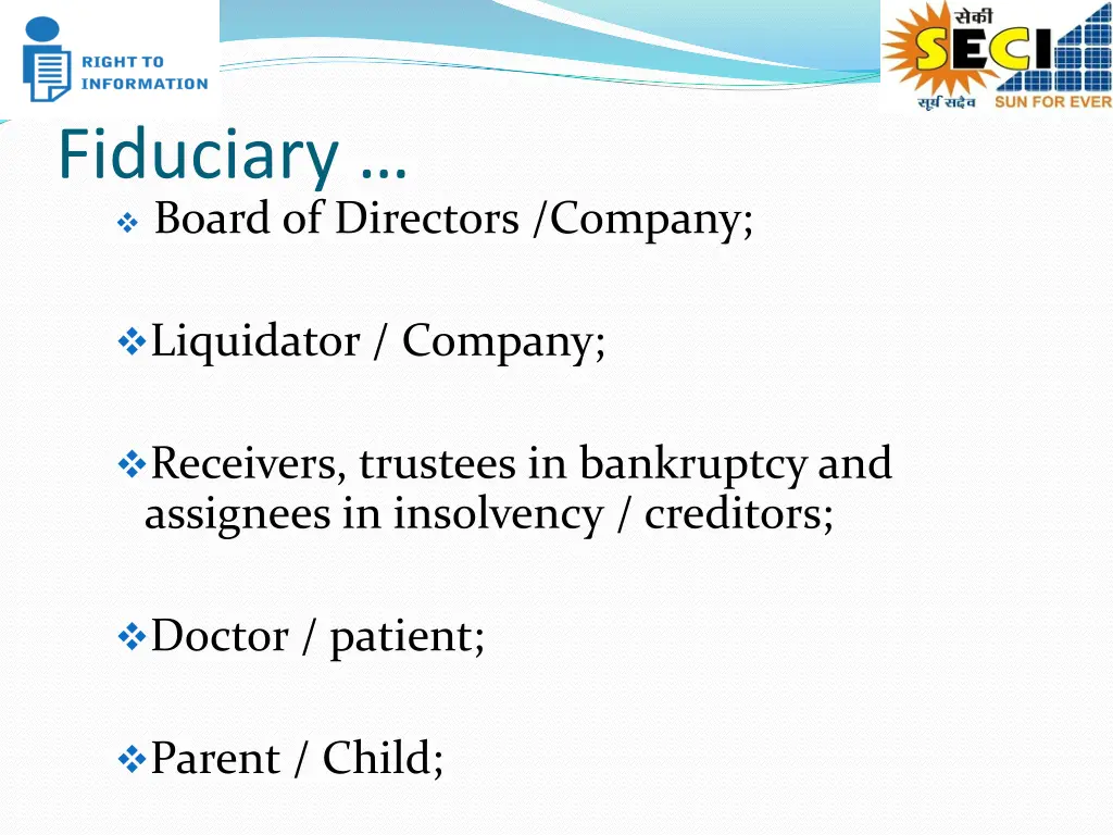 fiduciary board of directors company