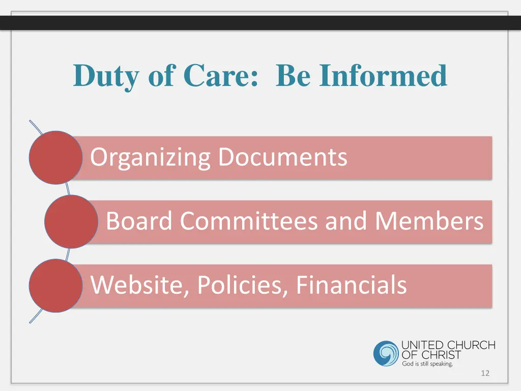 duty of care be informed