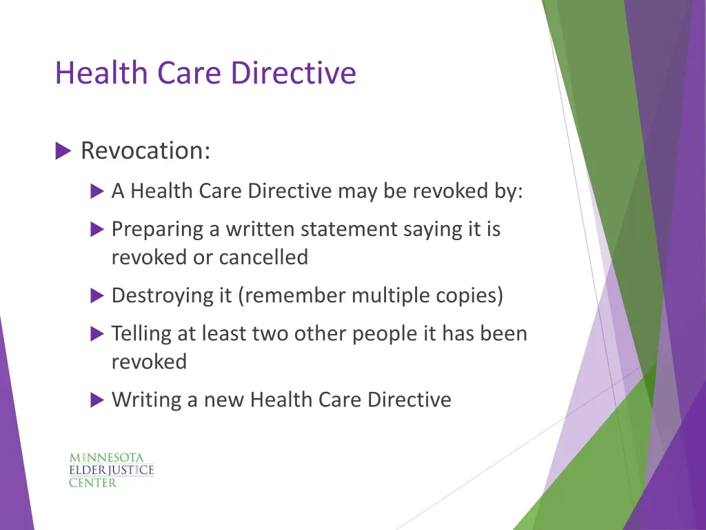 health care directive 5