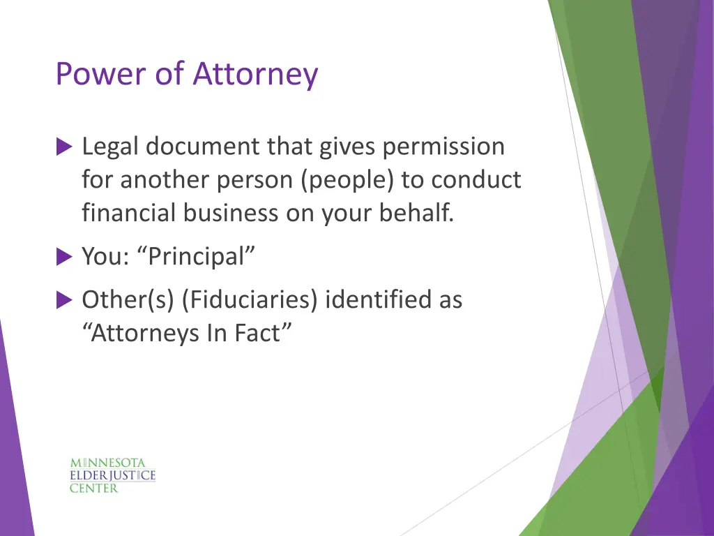 power of attorney