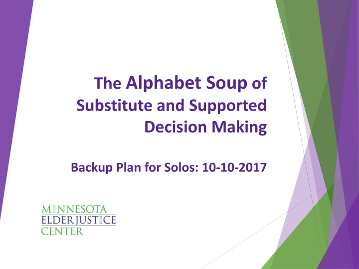 the alphabet soup of substitute and supported