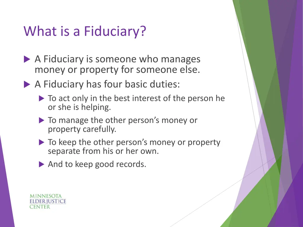 what is a fiduciary