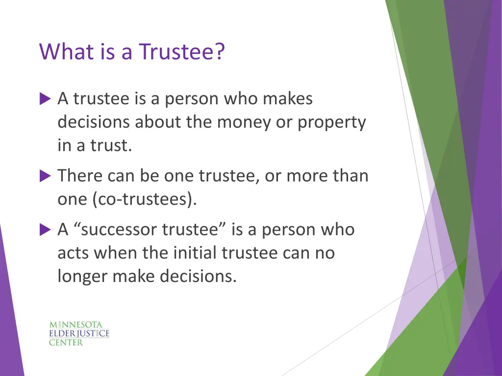 what is a trustee