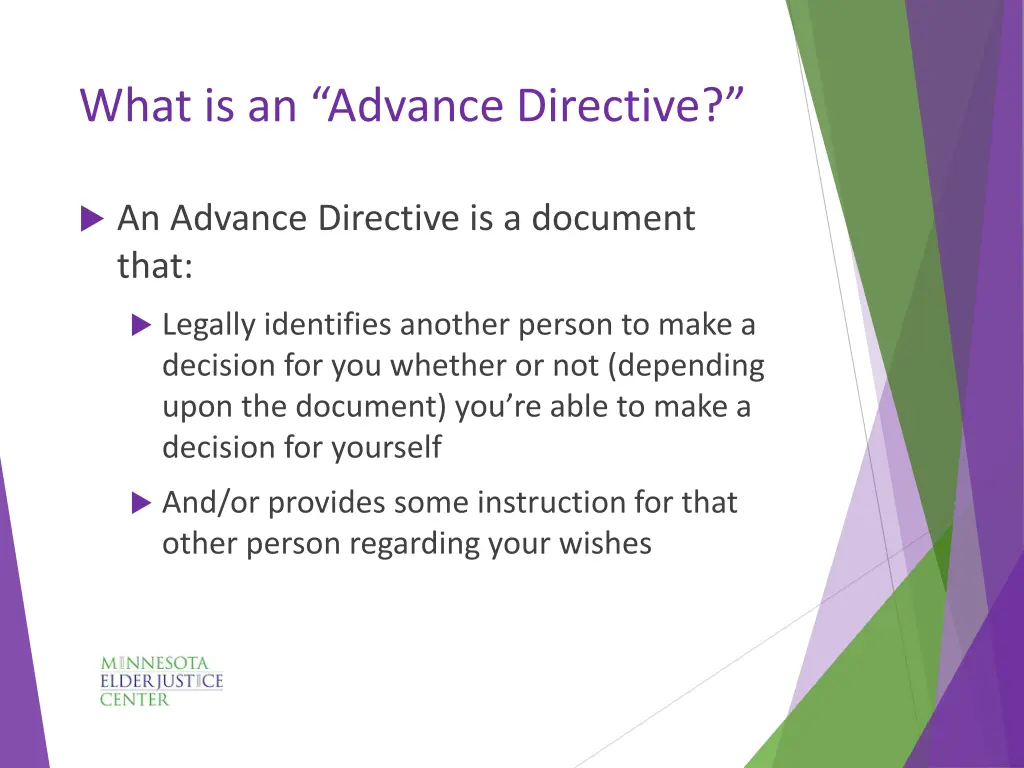 what is an advance directive