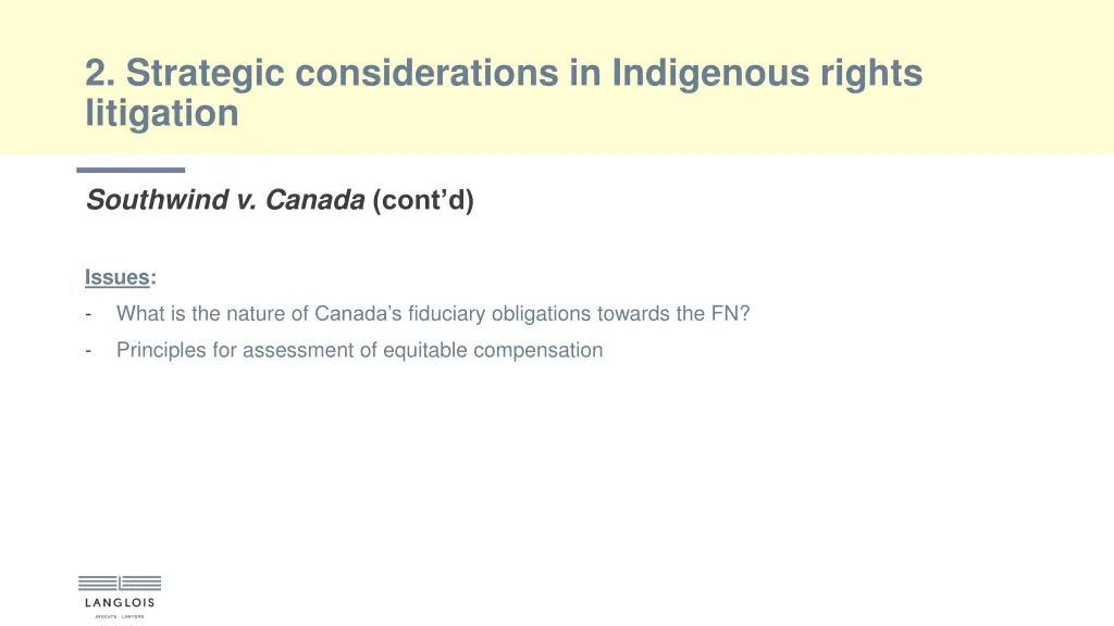 2 strategic considerations in indigenous rights 1