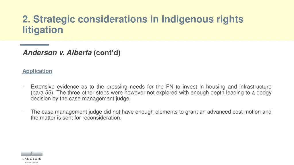 2 strategic considerations in indigenous rights 14