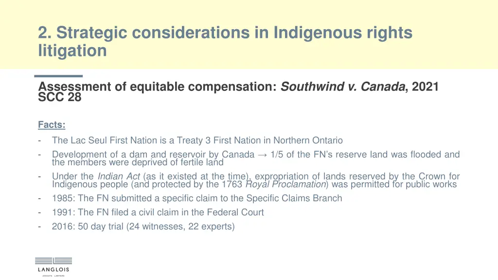 2 strategic considerations in indigenous rights