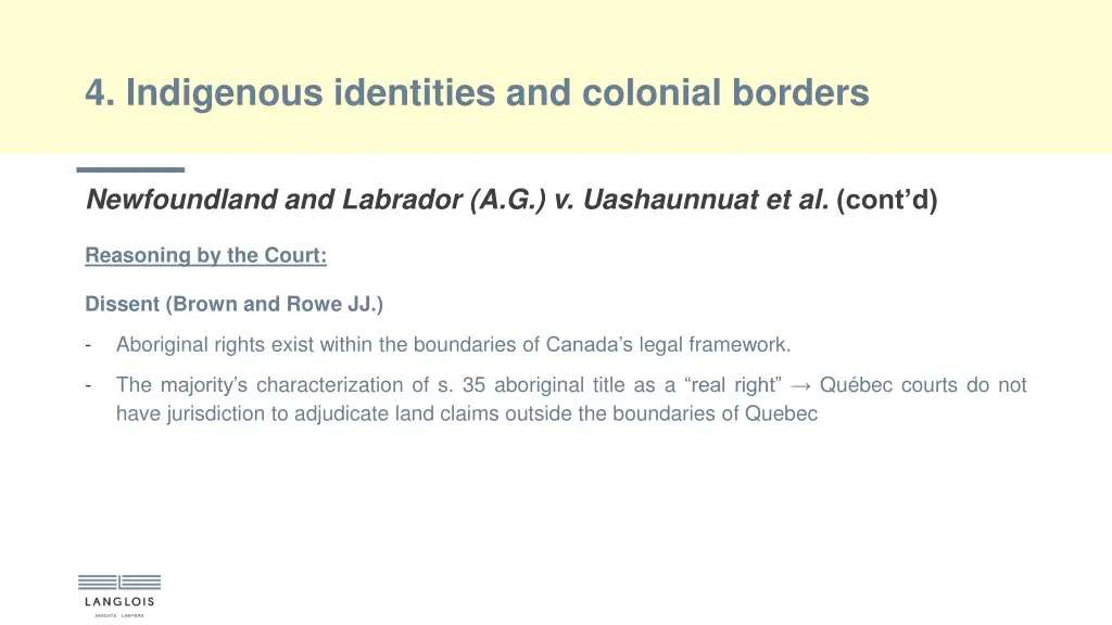 4 indigenous identities and colonial borders 5