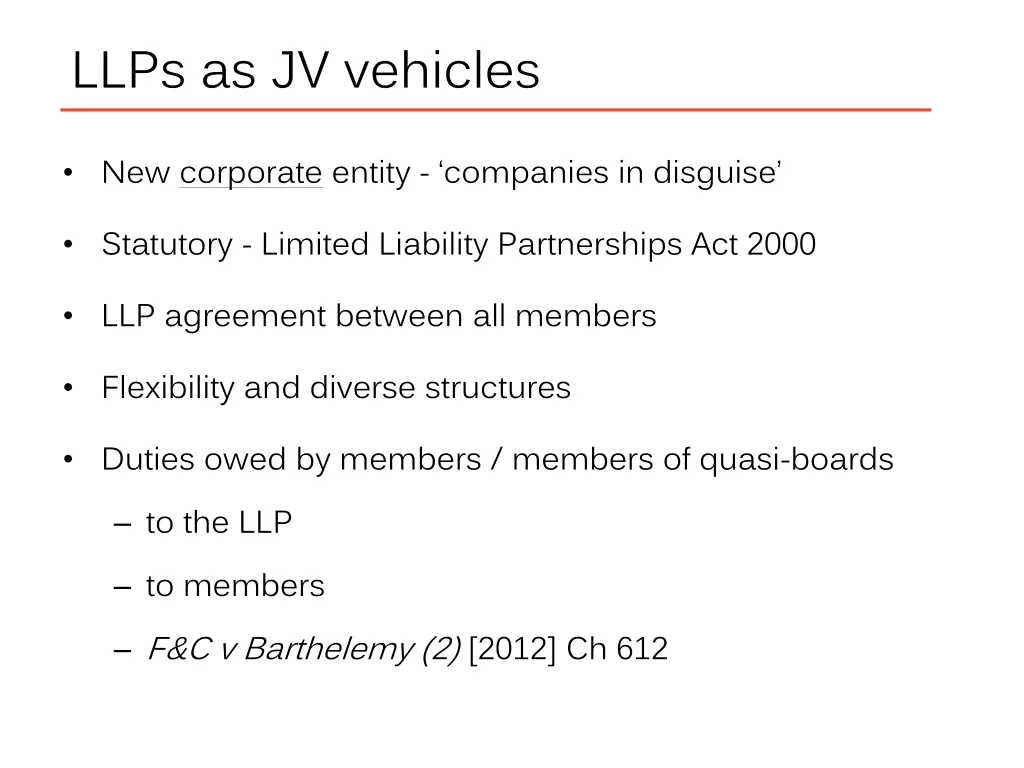 llps as jv vehicles