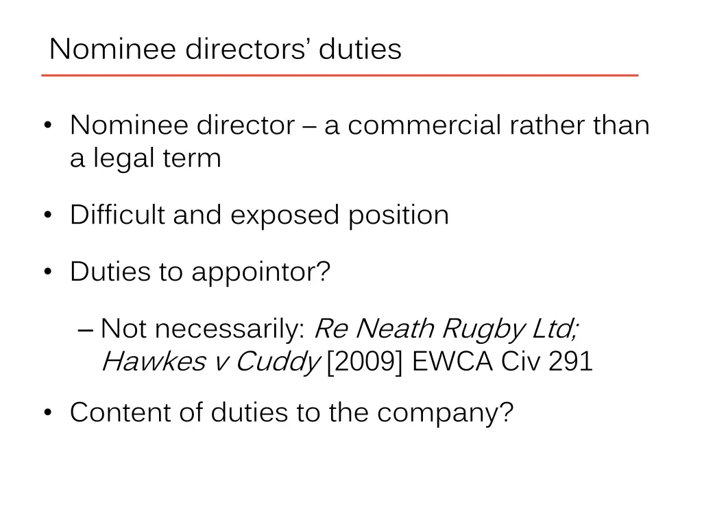 nominee directors duties