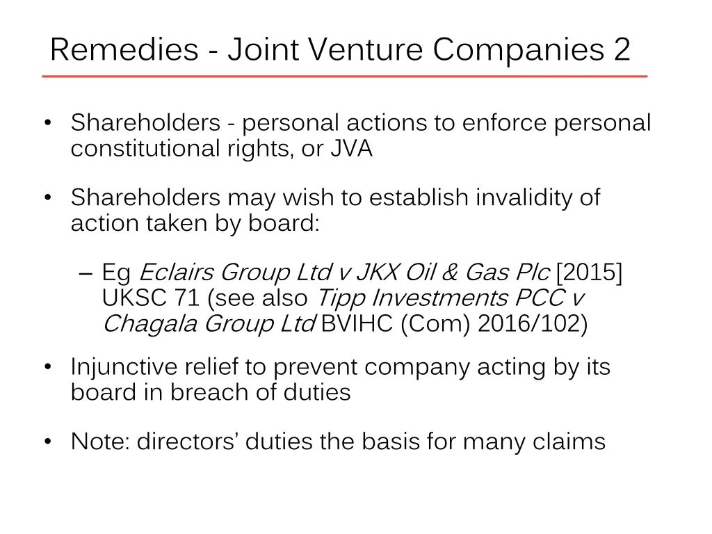 remedies joint venture companies 2