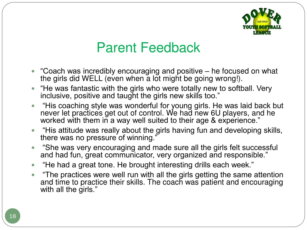 parent feedback