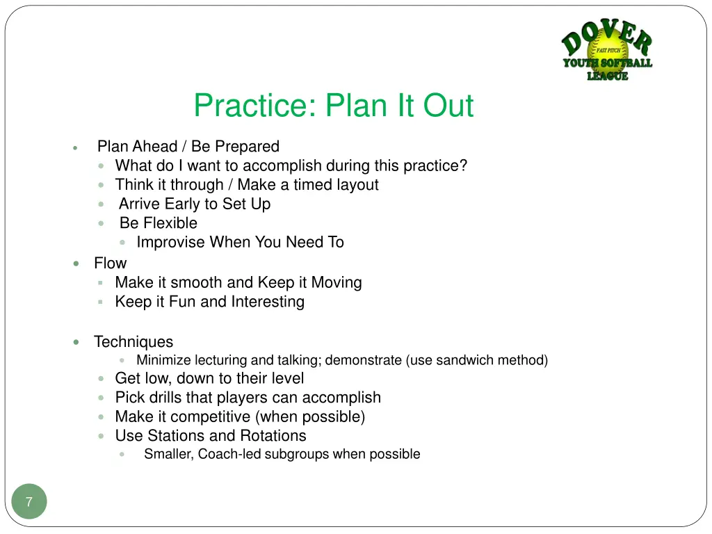 practice plan it out