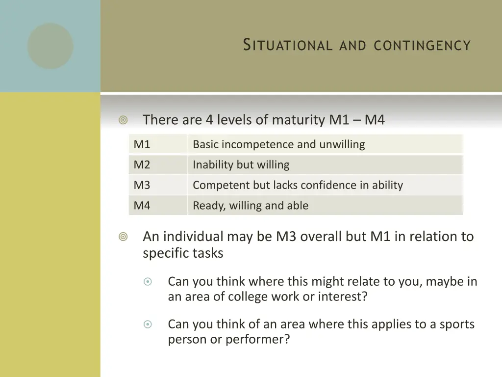 s ituational and contingency 1